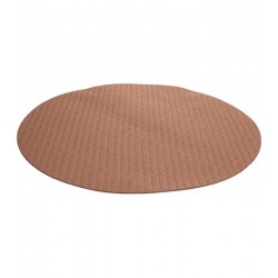 Lugar Americano 38cm  Redondo Amelie Taupé Em PVC